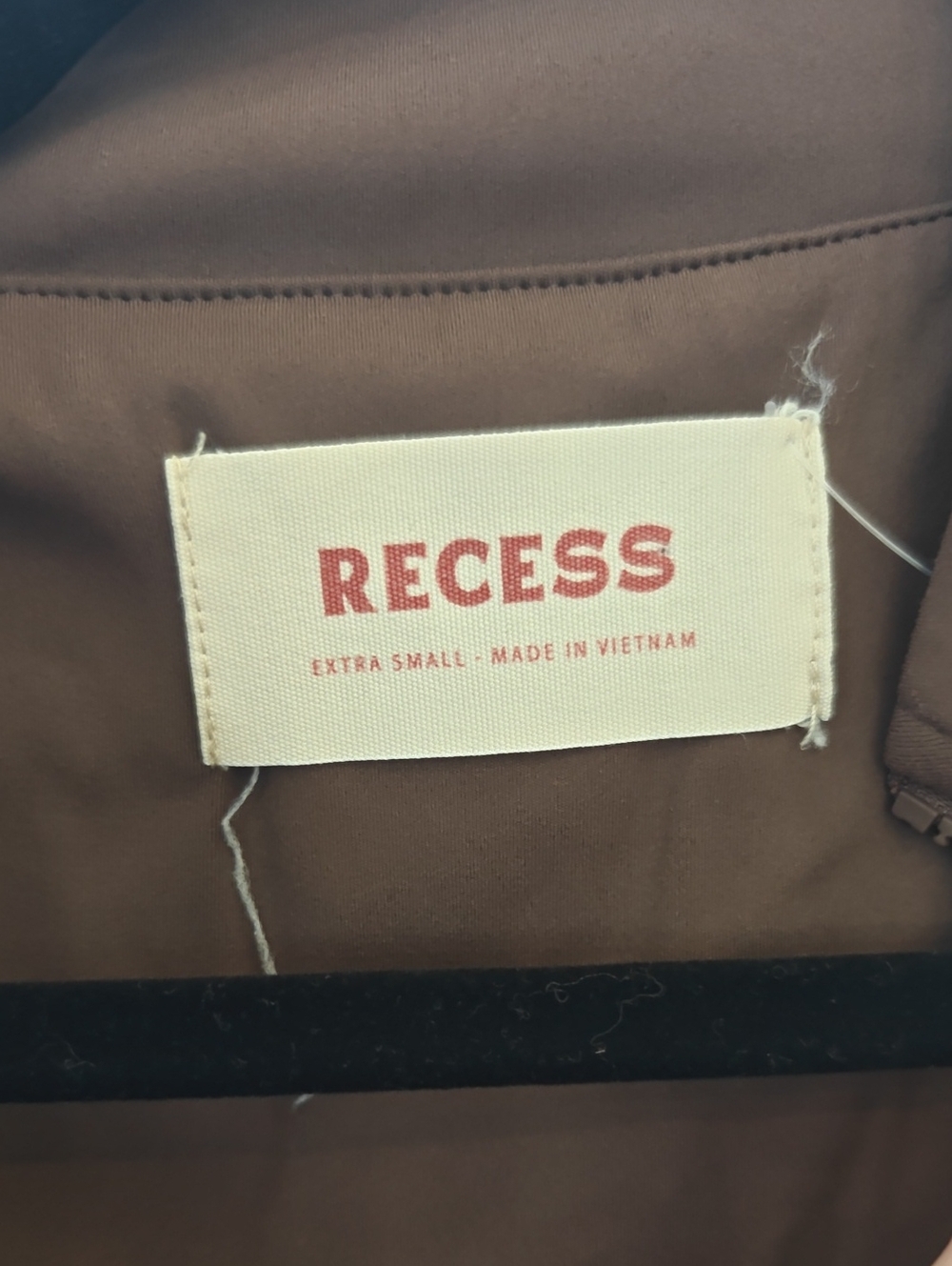 RECESS Brown Sleeveless Zip-Front Dress || Size Extra Small - Picture 2 of 2